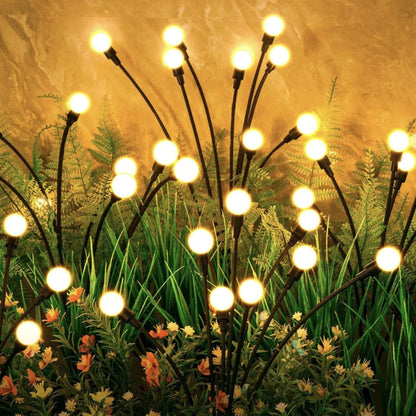 Solar Firefly Garden Lights - New Upgraded Solar Swaying Light 8 LED Starburst Solar Outdoor Lights Solar Firefly Lights Outdoor Waterproof Solar Garden Decorative Lights For Yard Patio Pathway, Pack Of 1 - RS6133