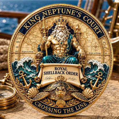 King Neptune’s Court – Crossing the Equator Commemorative Metal Medal
