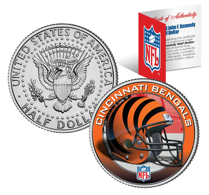 NFL HELMET LOGOS JFK Half Dollar US Football Coins OFFICIALLY LICENSED 32 TEAMS