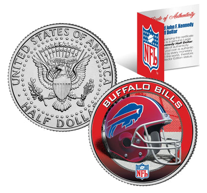 NFL HELMET LOGOS JFK Half Dollar US Football Coins OFFICIALLY LICENSED 32 TEAMS