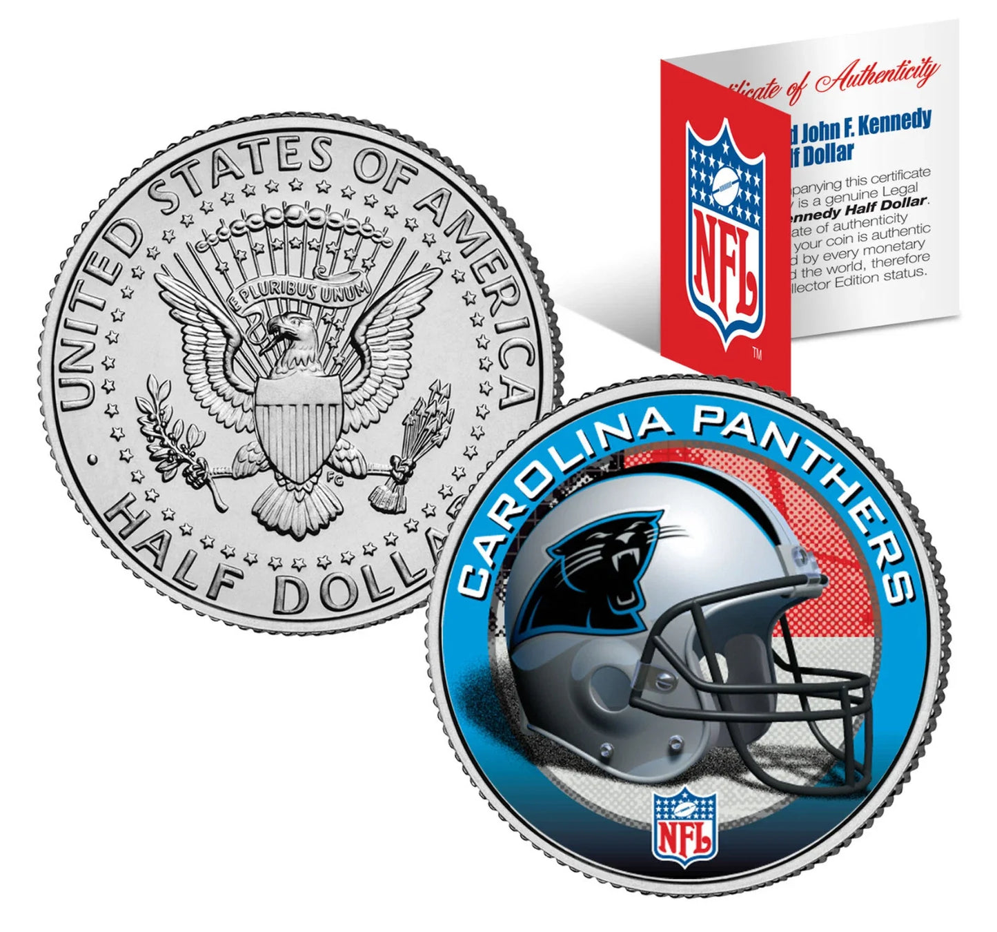 NFL HELMET LOGOS JFK Half Dollar US Football Coins OFFICIALLY LICENSED 32 TEAMS
